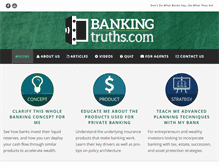 Tablet Screenshot of bankingtruths.com